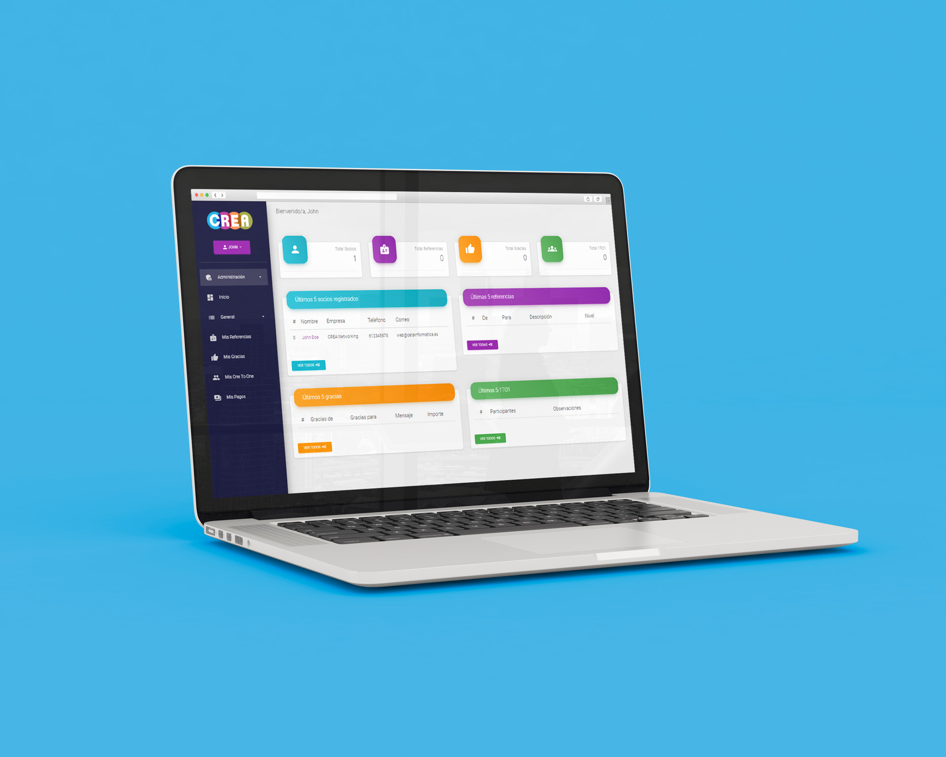 Aplicación web CREA